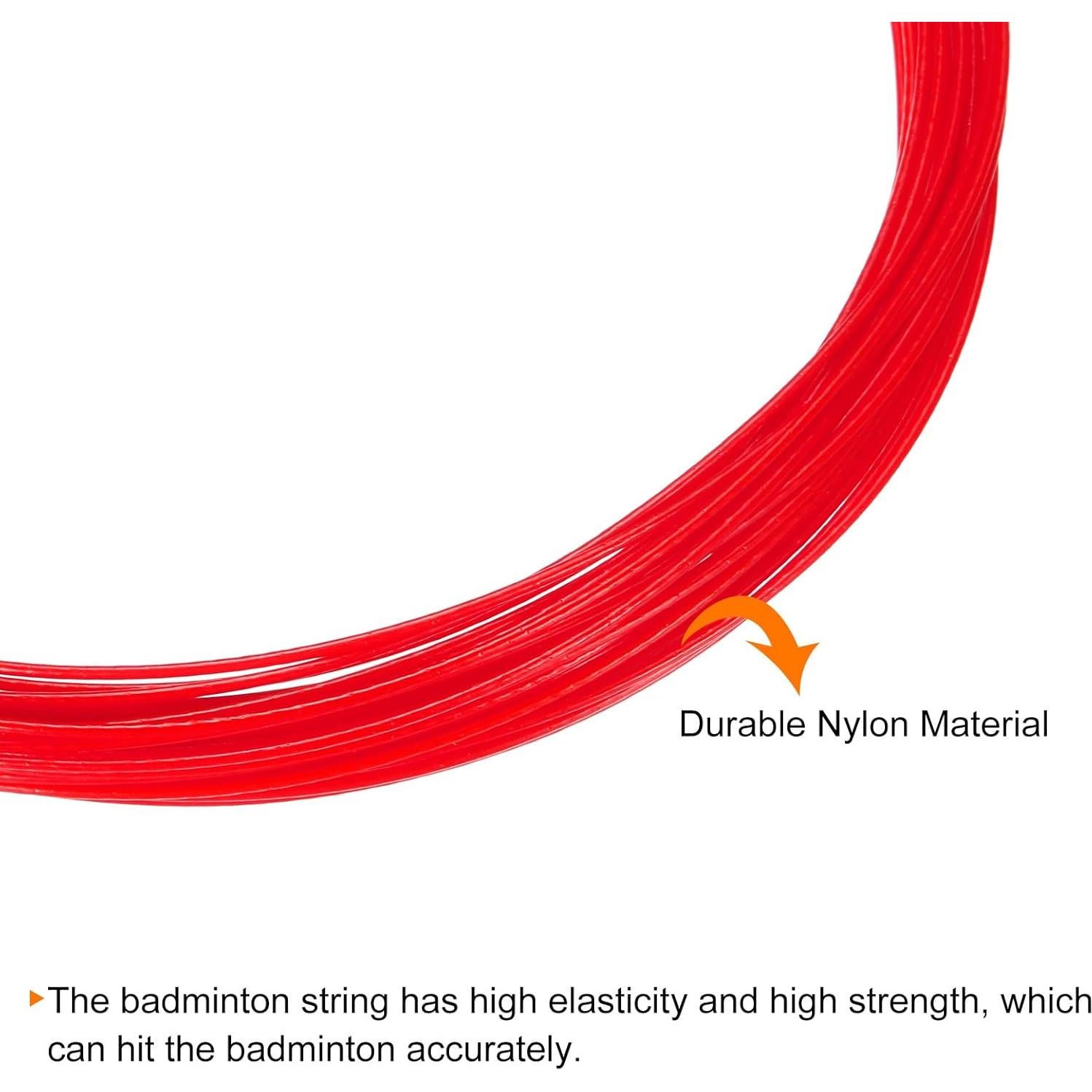 Cuerda de Raqueta de Bádminton PATIKIL 10M Nylon 5 Colores