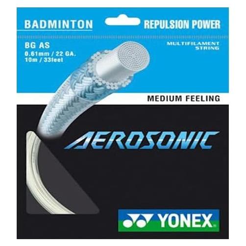 Cuerda de bádminton Yonex Aerosonic 10m 22GA Nylon