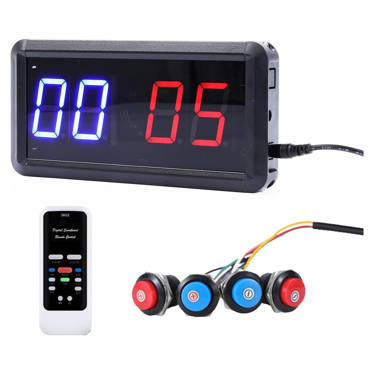 Marcador Electrónico Ledbrigym con Control Remoto 0-99 Puntos