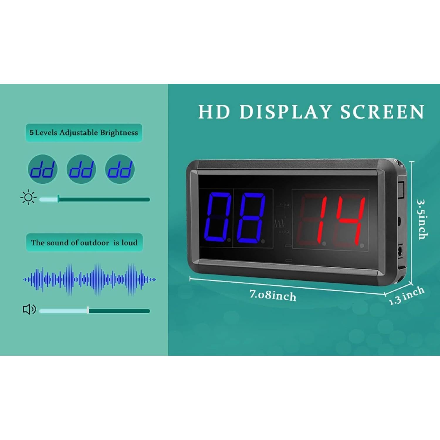 Marcador Electrónico Ledbrigym con Control Remoto 0-99 Puntos