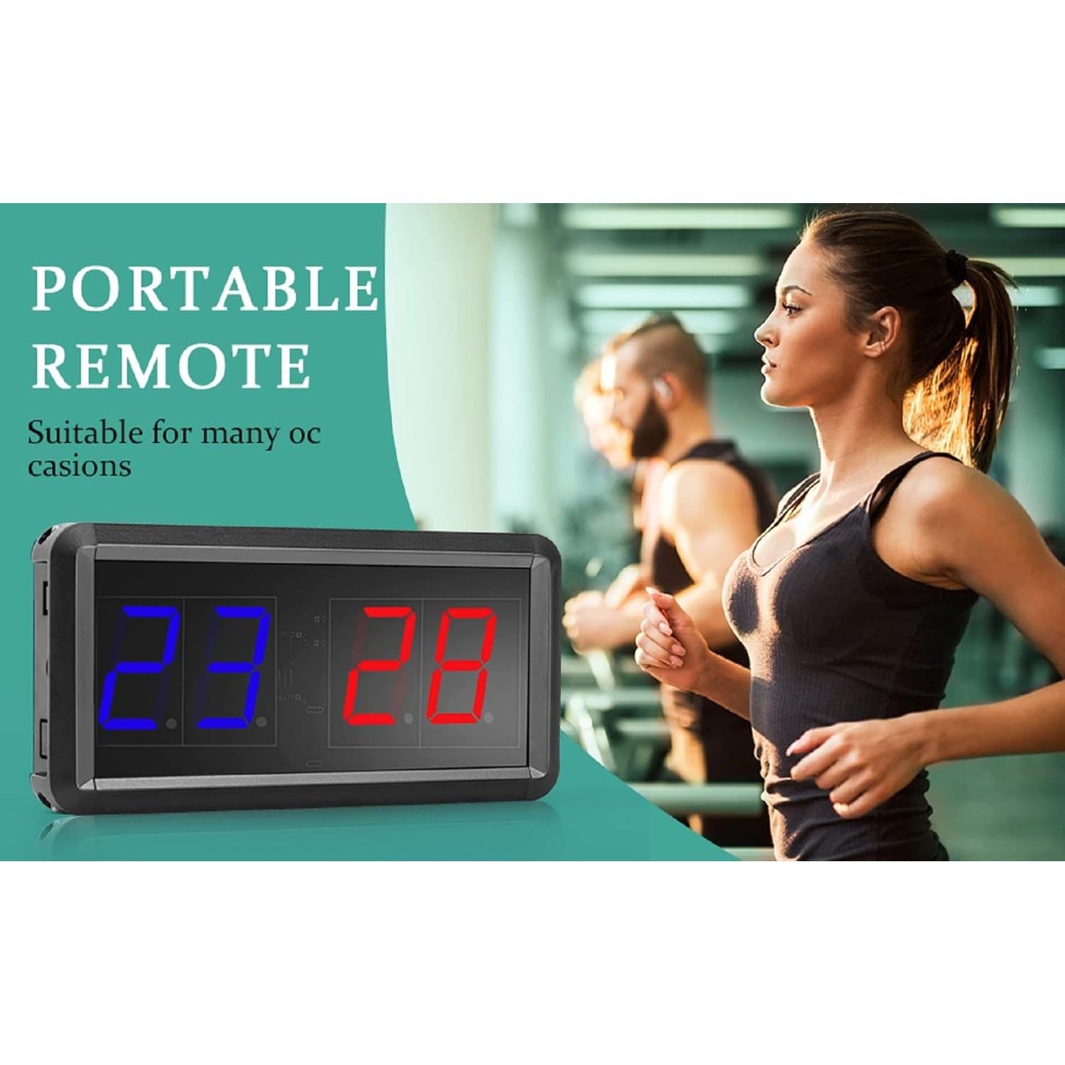 Marcador Electrónico Ledbrigym con Control Remoto 0-99 Puntos