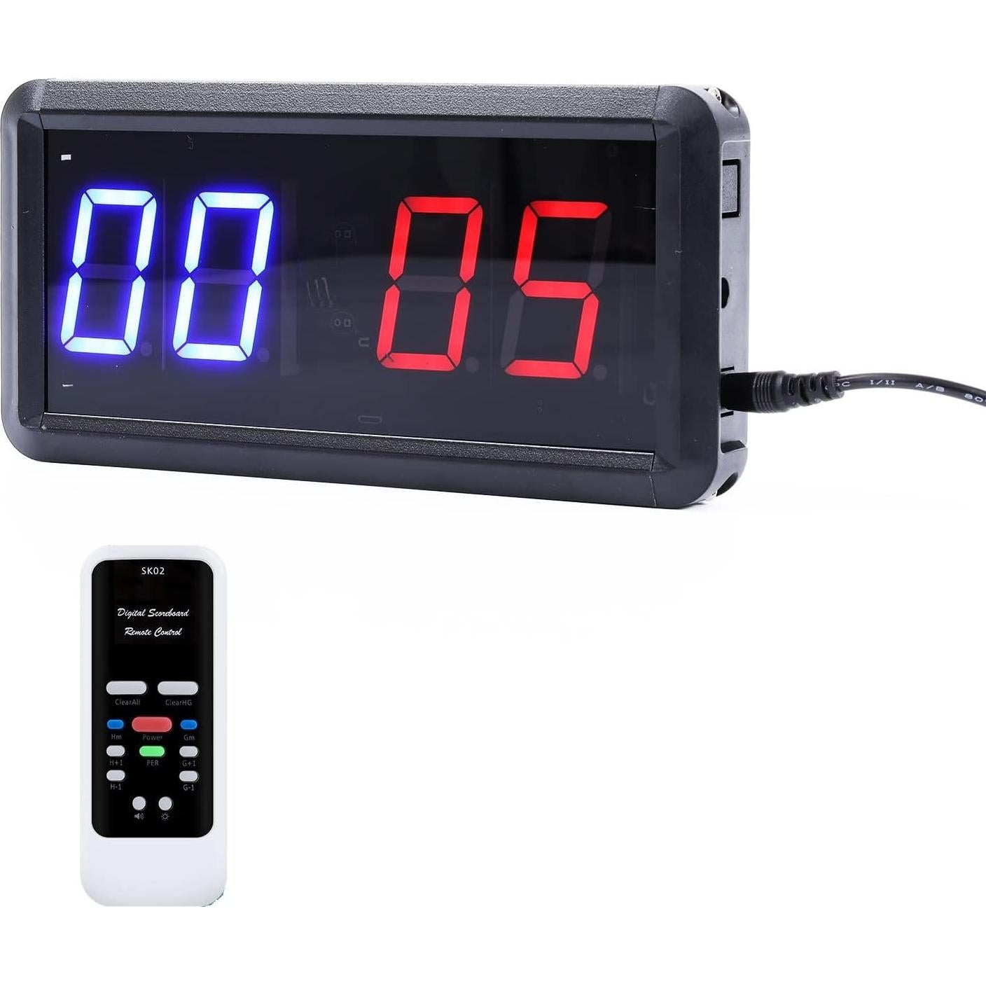 Marcador Electrónico Ledbrigym con Control Remoto 0-99 Puntos