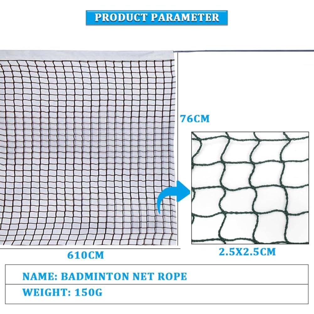 Red de bádminton portátil Happyupcity 610x76 cm verde
