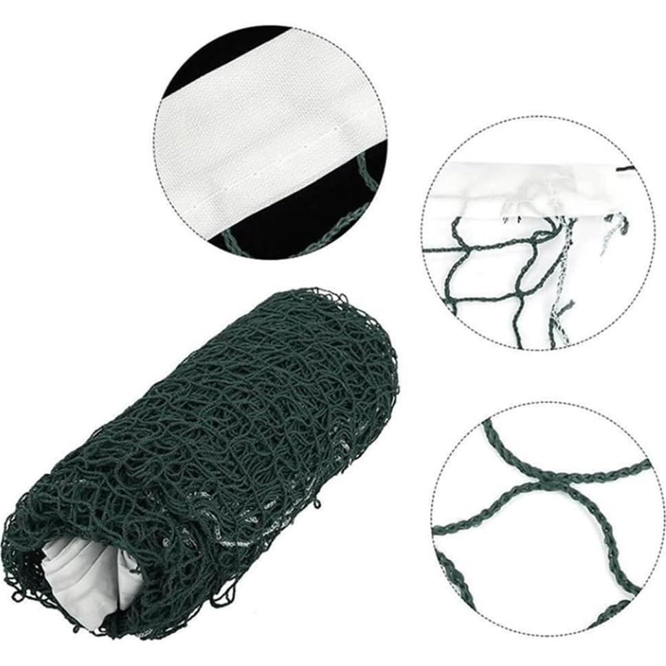 Red de bádminton portátil Happyupcity 610x76 cm verde