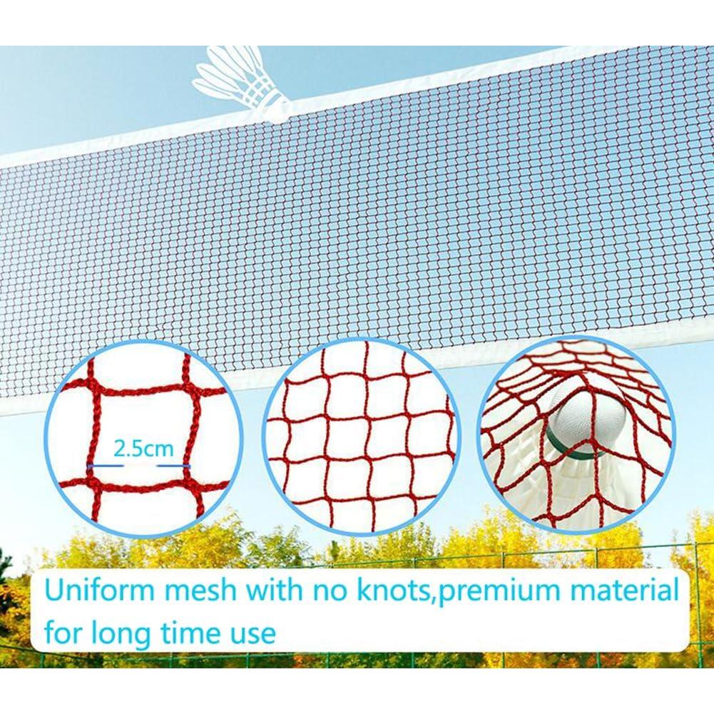 Red de bádminton portátil Happyupcity 610x76 cm verde