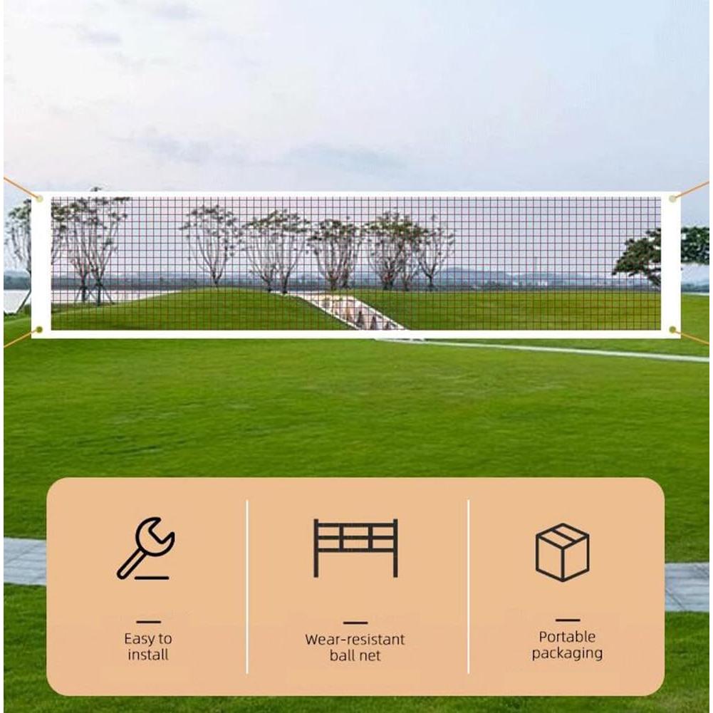 Red de bádminton portátil Happyupcity 610x76 cm verde