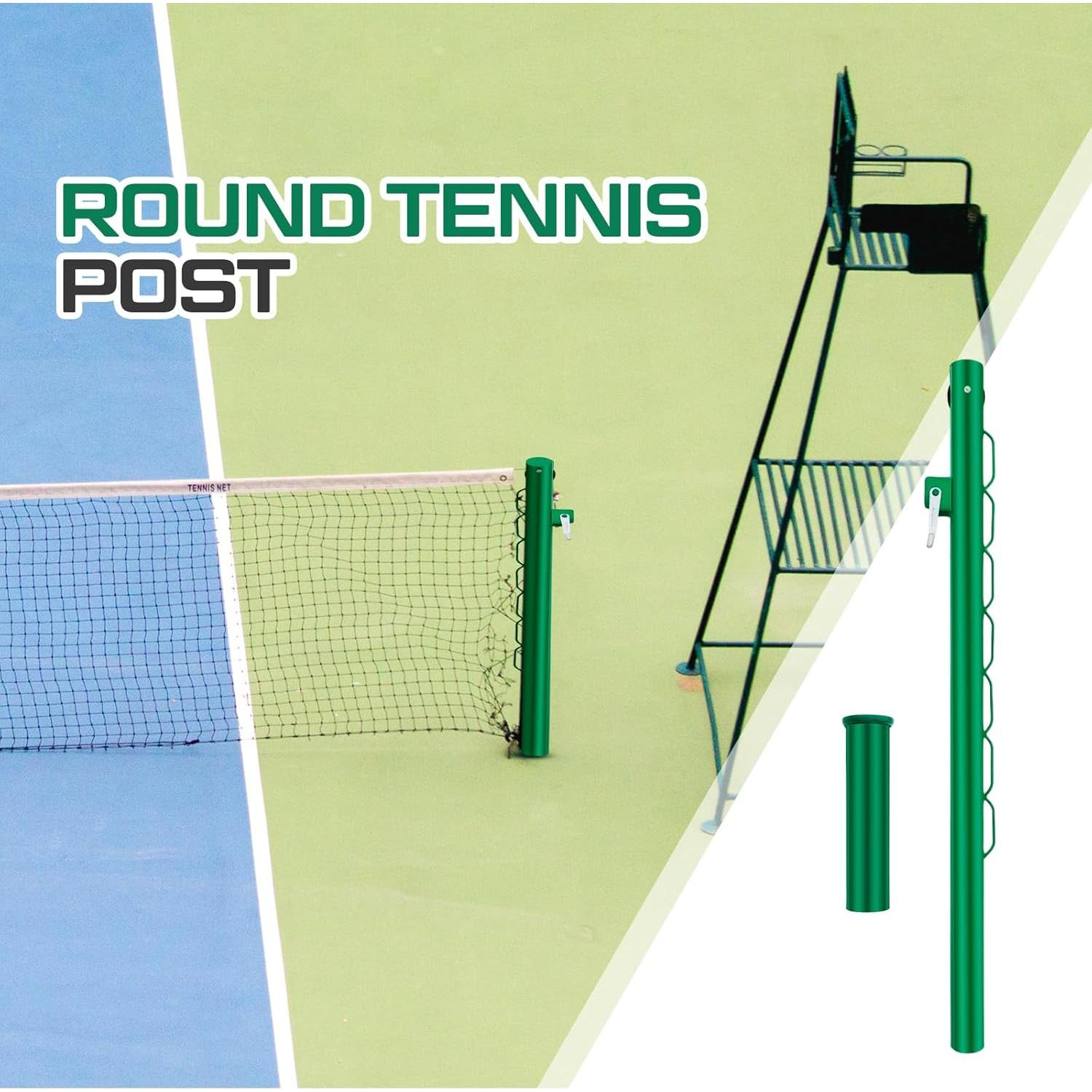 Postes de Tenis Otoolling HUU0318 Redondos 106.68 cm Hierro Verde