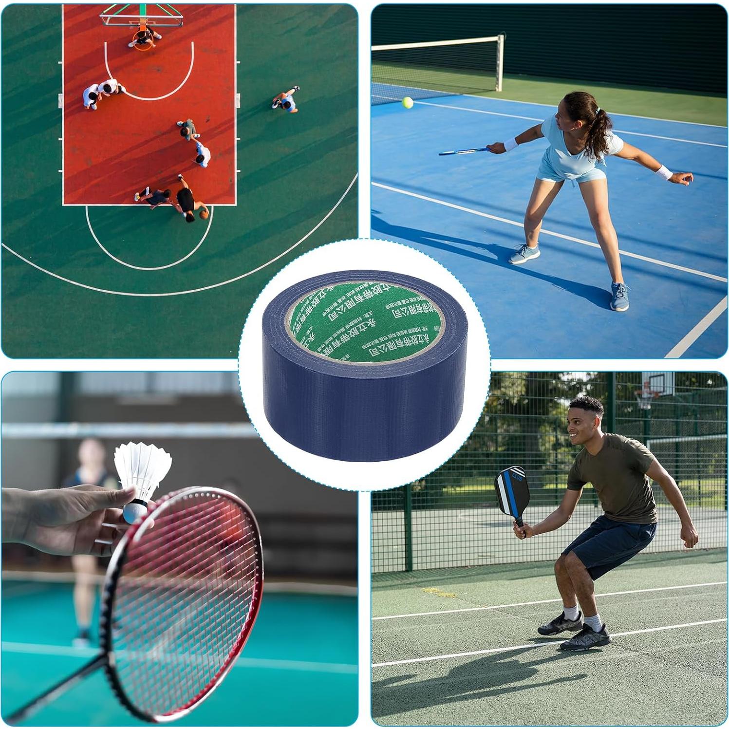 Cinta de Marcado para Cancha de Pickleball PATIKIL 5cm x 20m Azul Marino
