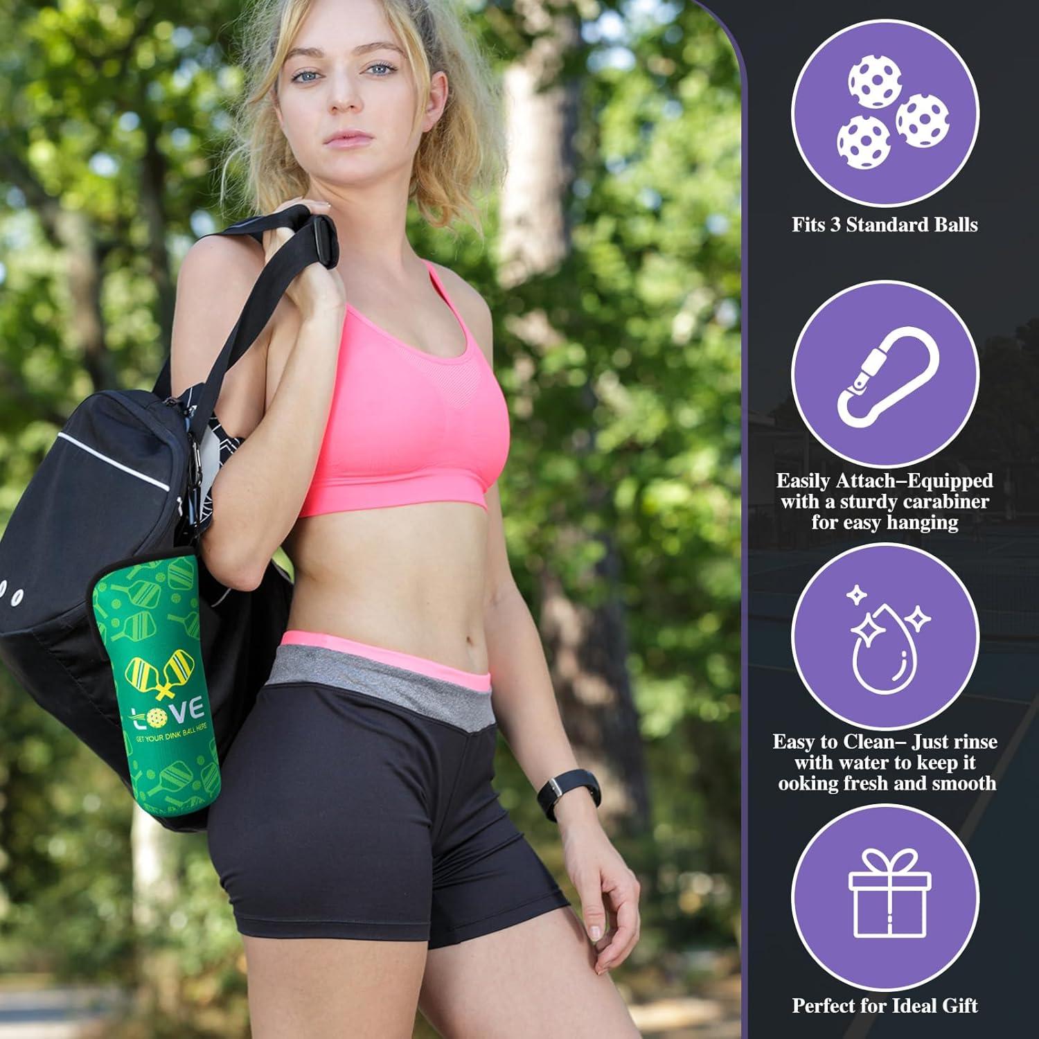 3 Bolsas de Almacenamiento de Pickleball Sunnymove Multicolor