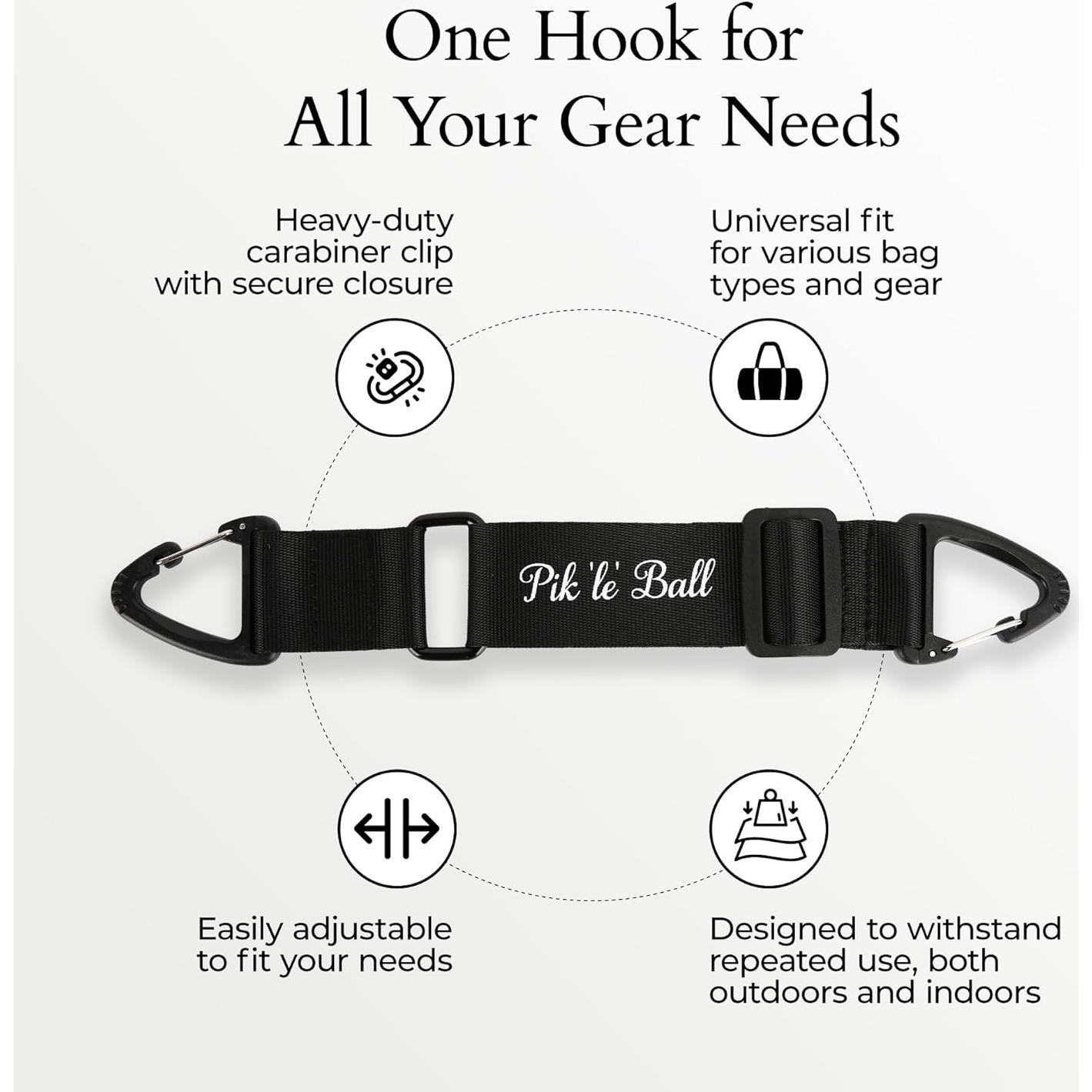 Gancho para Cercas Pik'le'Ball - Soporte de Bolsa Resistente