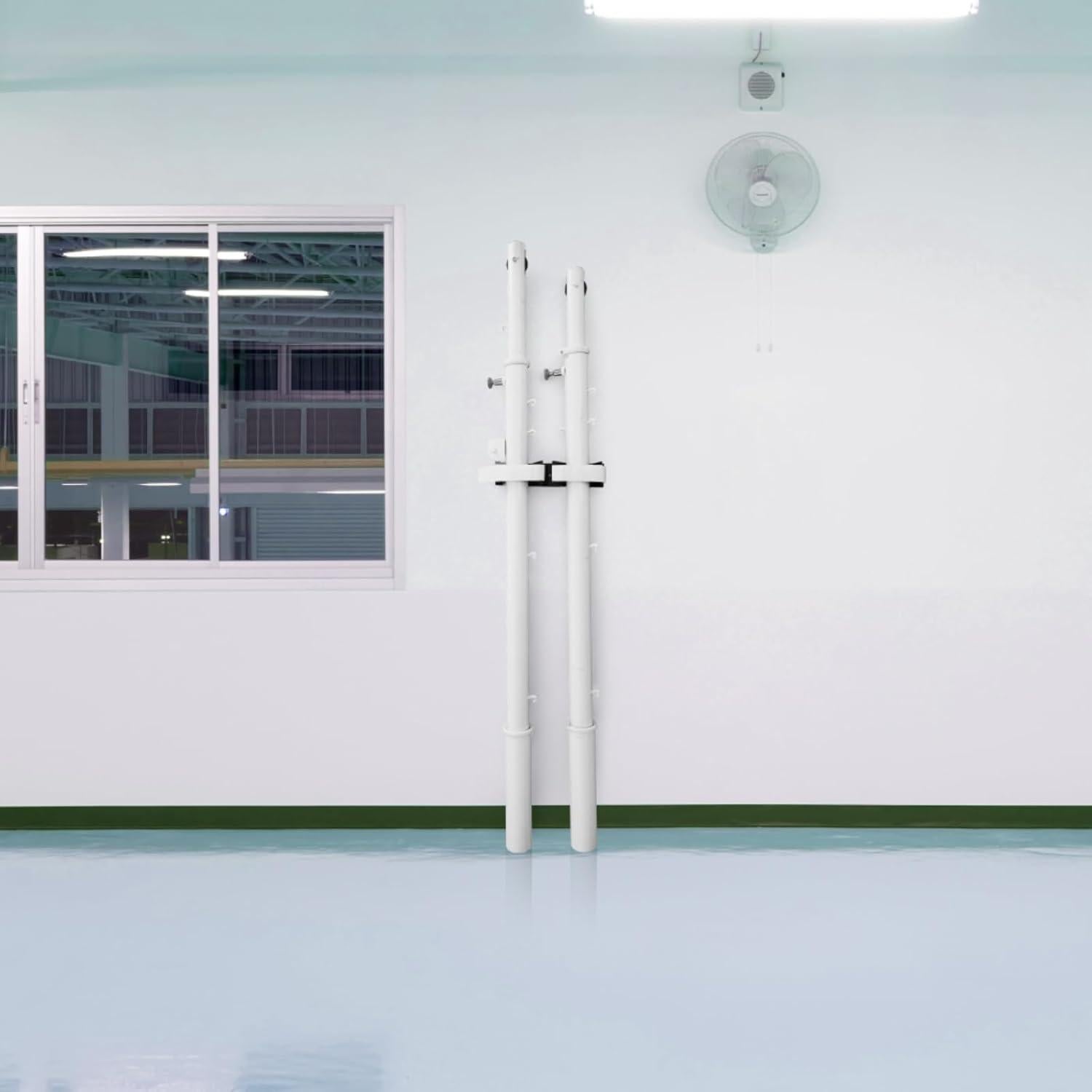 Soporte de Pared Vertical para Postes de Voleibol Shimeyao