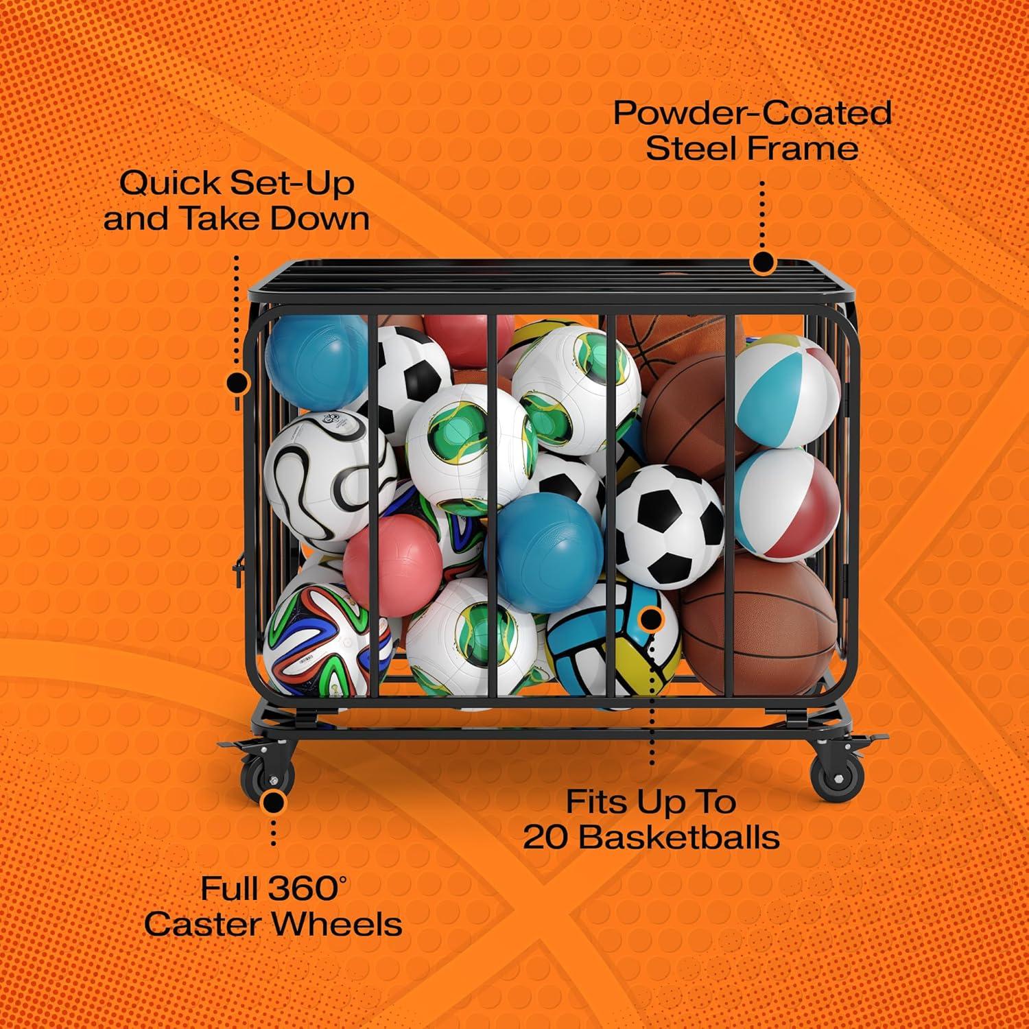 Carro de Pelotas Houseables, Almacenamiento Grande 90cm