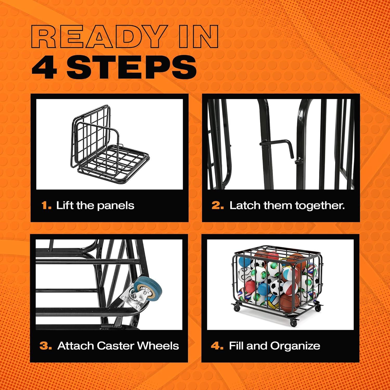 Carro de Pelotas Houseables, Almacenamiento Grande 90cm