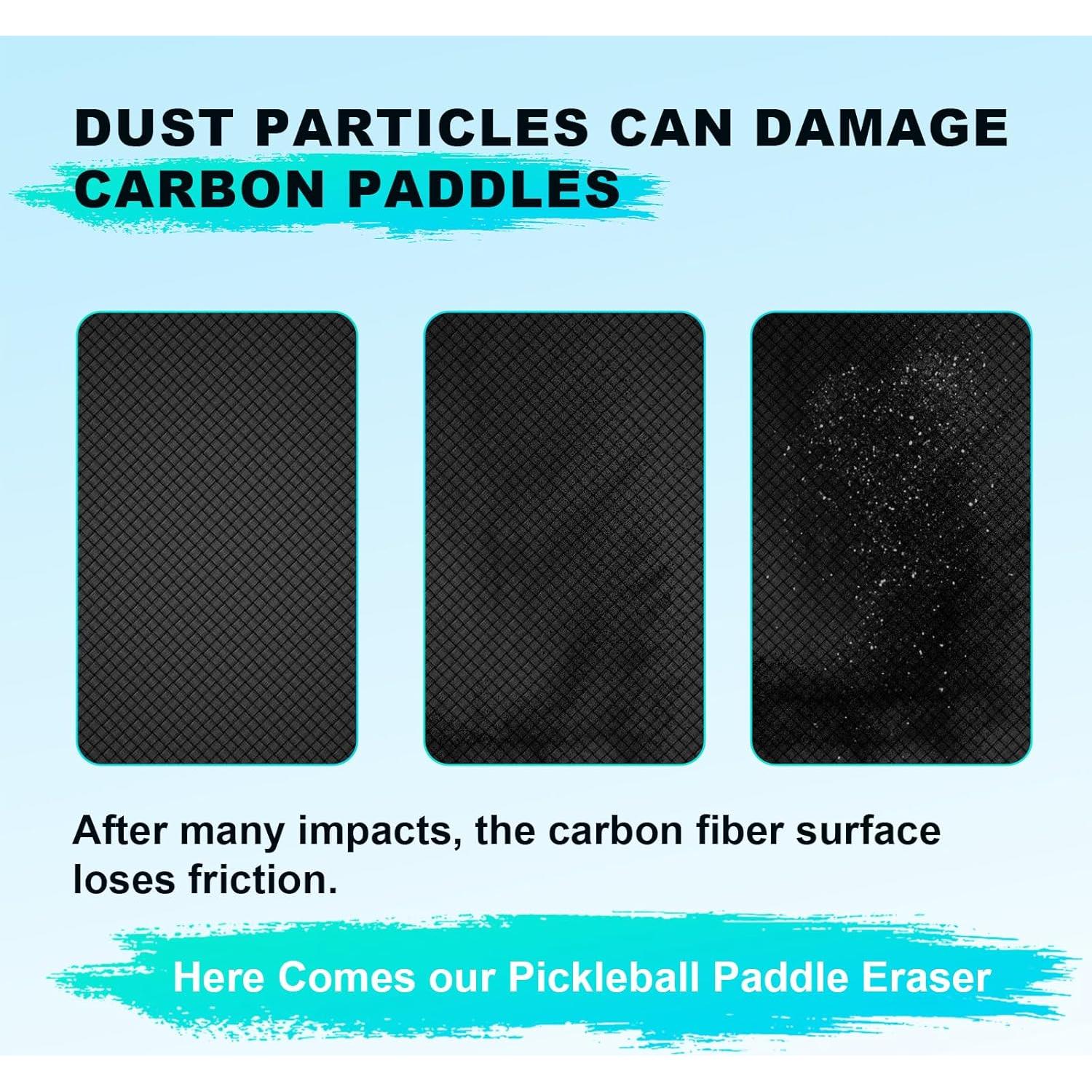 Borrador Limpiador de Palas de Pickleball BaayCerrie - Fibra de Carbono