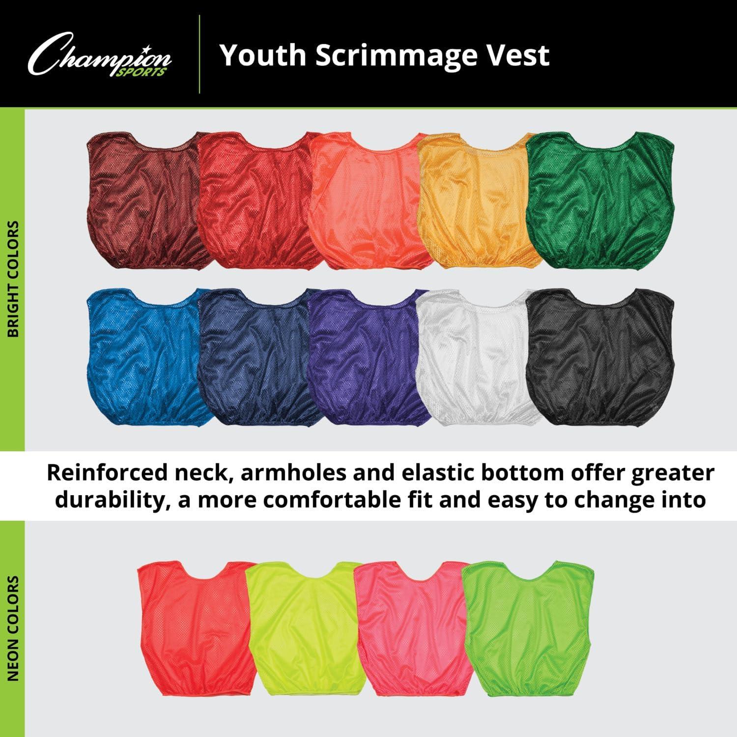 Chaleco de Práctica Unisex Adulto Champion Sports - Paquete de 12