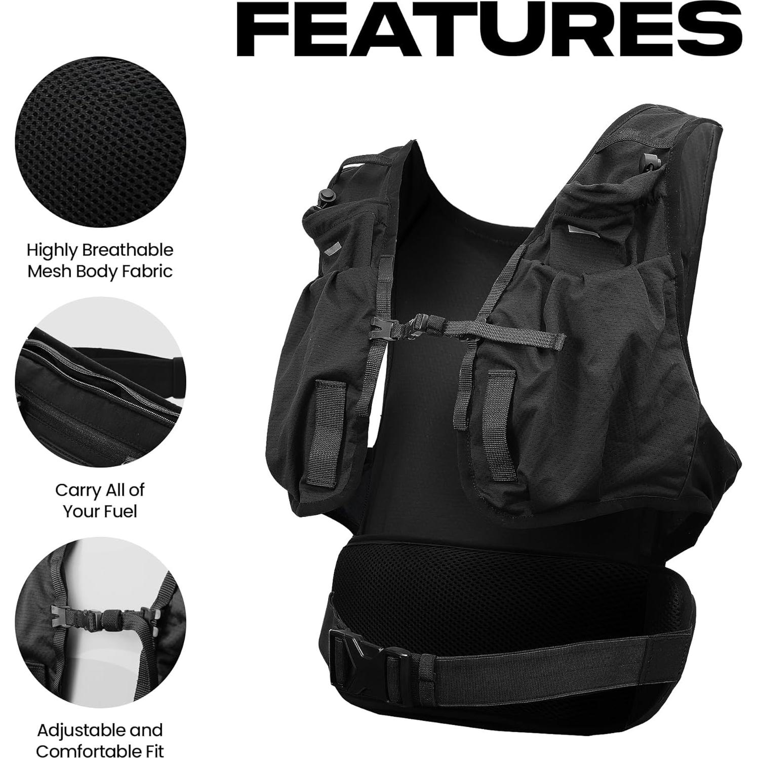 Chaleco de Correr 2-en-1 MVRK para Hombres - Ultra-Ligero y Resistente al Agua