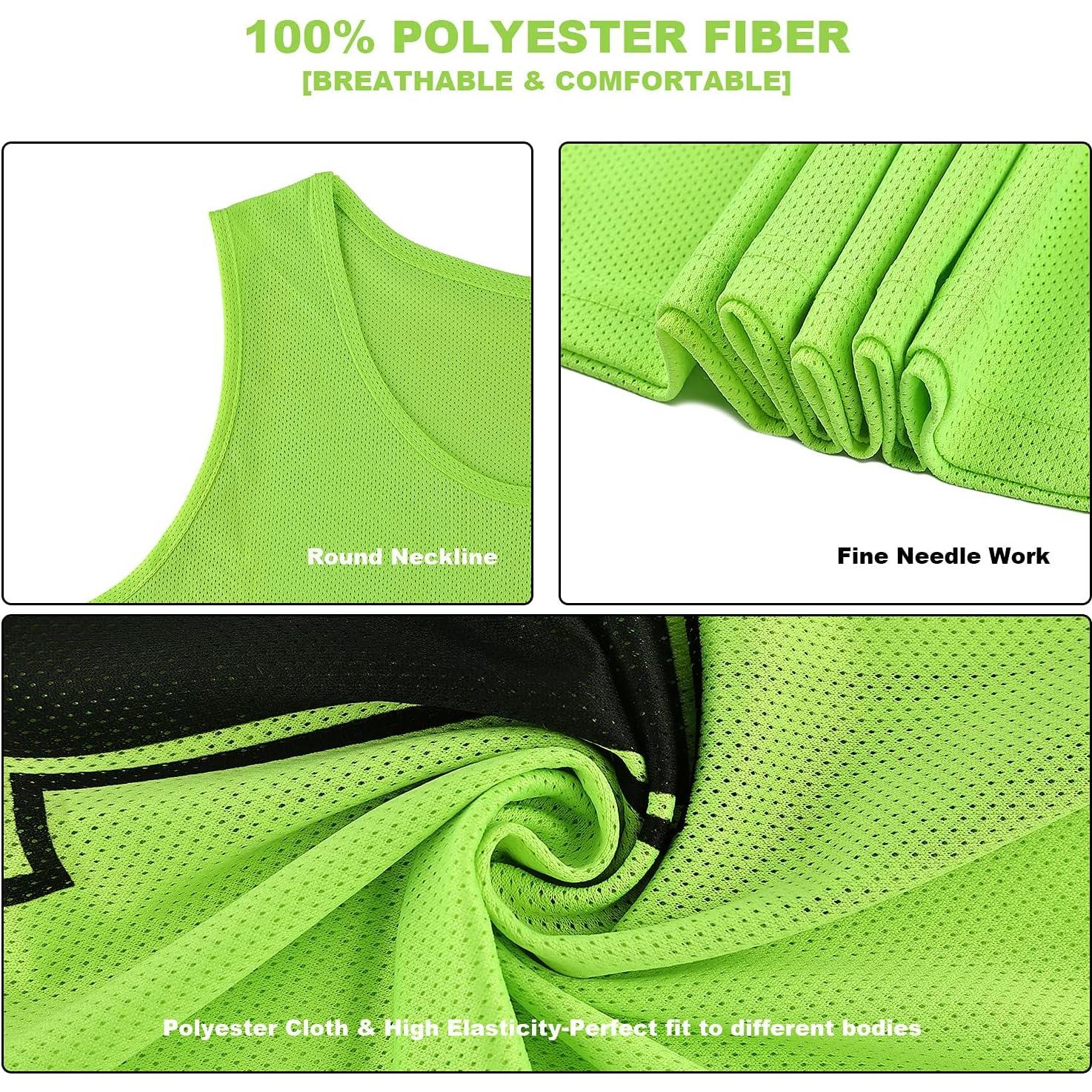 Juego de 12 Chalecos Numerados 13-24 RE-HUO para Fútbol