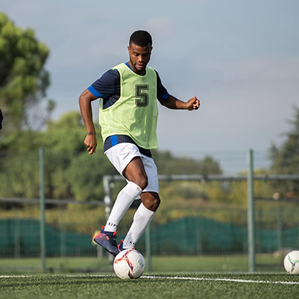 Juego de 12 Chalecos Numerados 13-24 RE-HUO para Fútbol