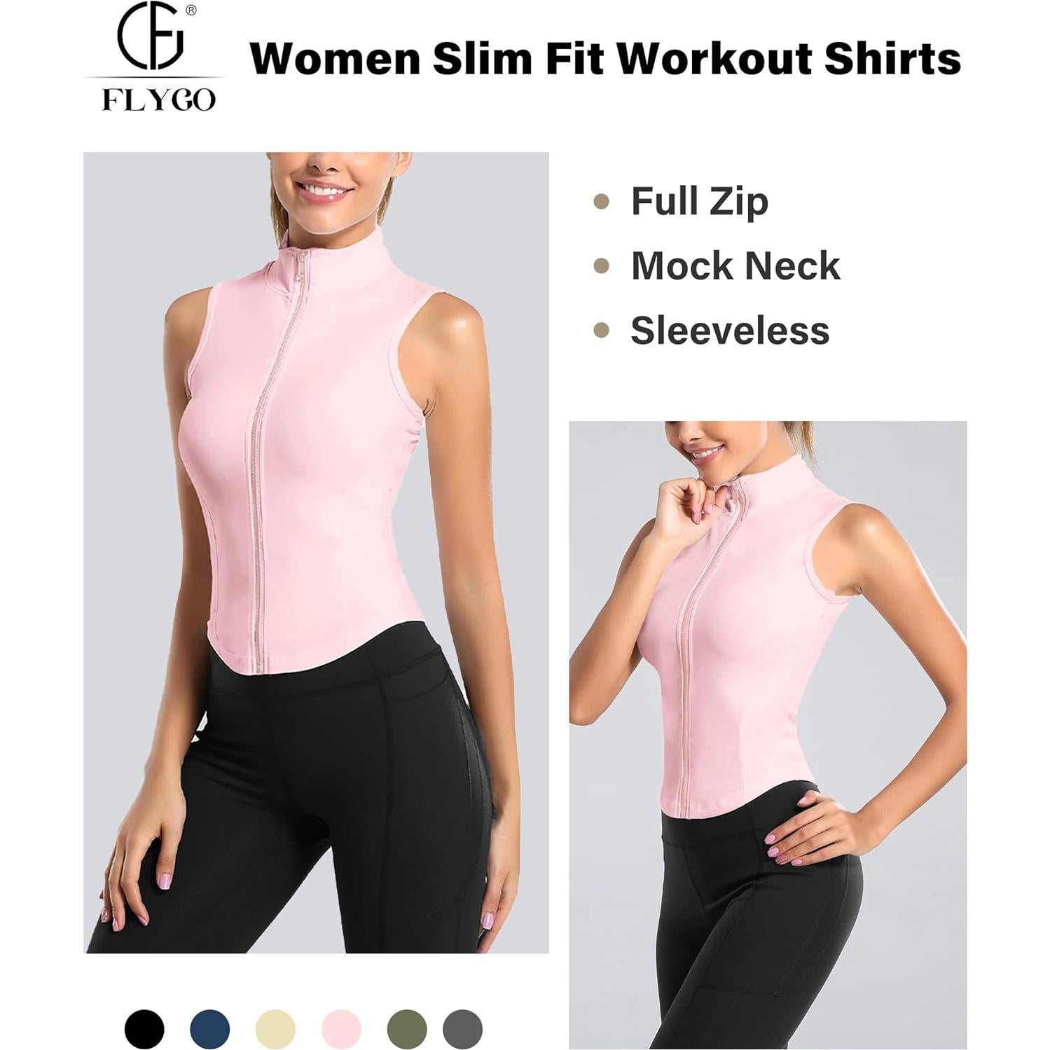Chaqueta sin mangas de entrenamiento Flygo para mujer - Rosa XL