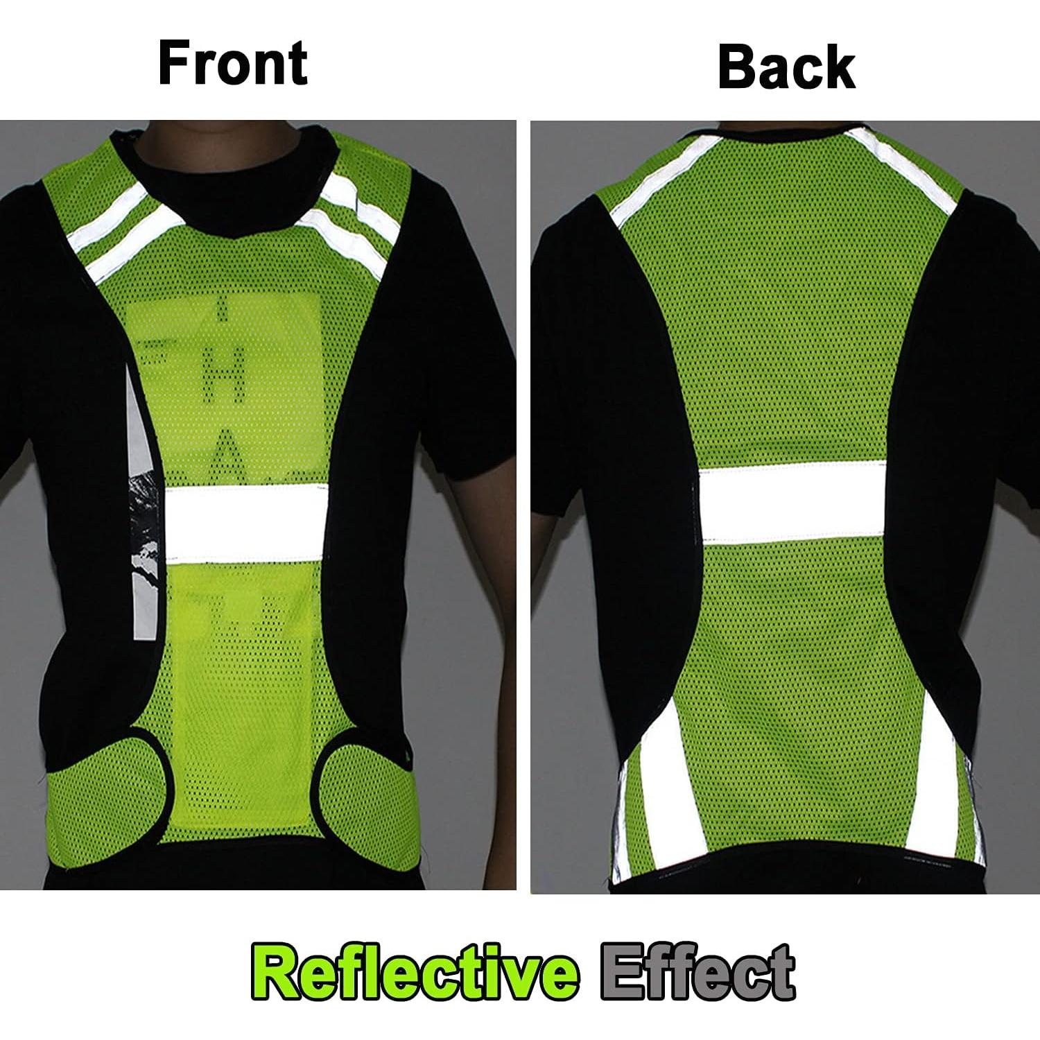 Chaleco Reflectante AUOON para Correr y Ciclismo - Alta Visibilidad