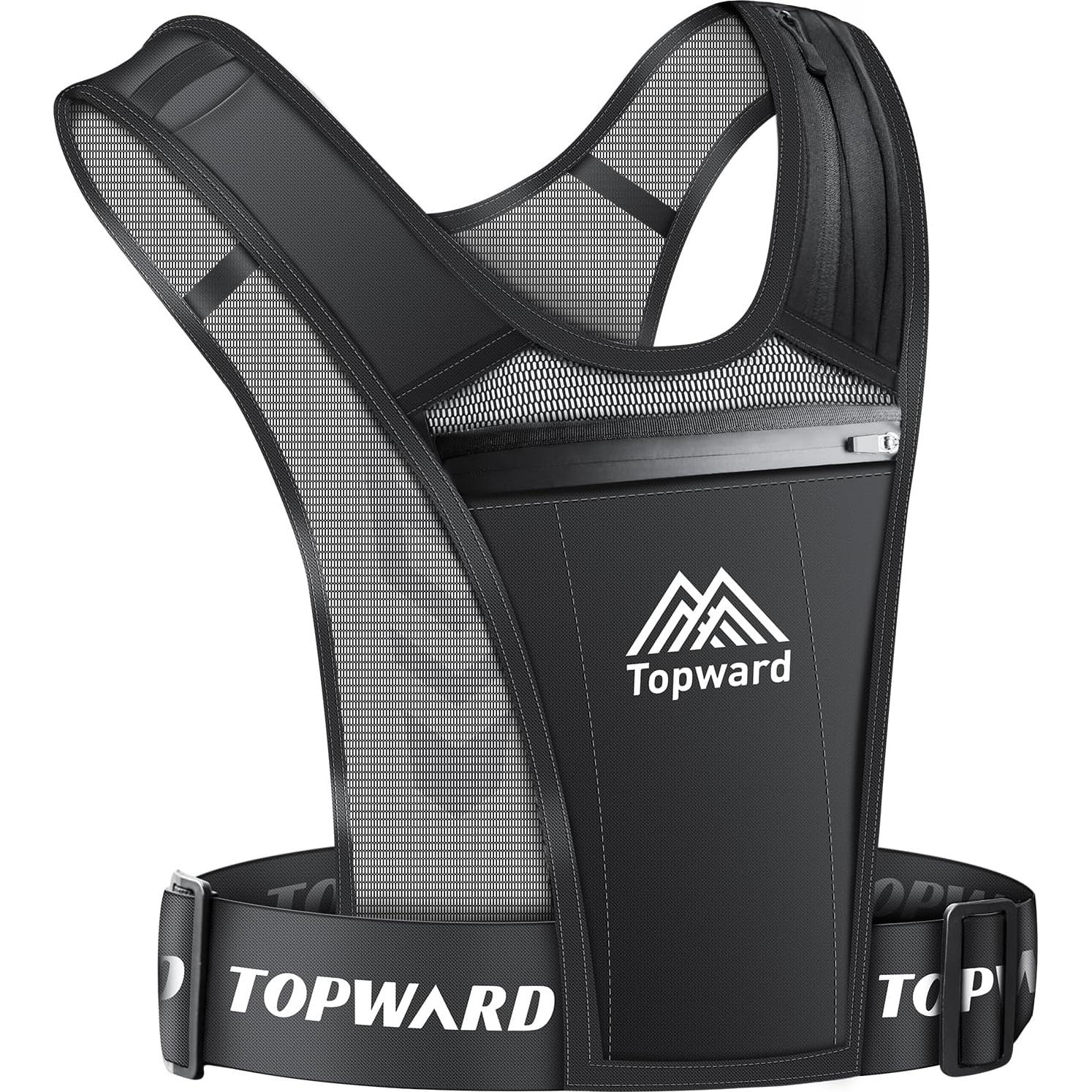 Chaleco de Correr Topward con Soporte para Teléfono Impermeable