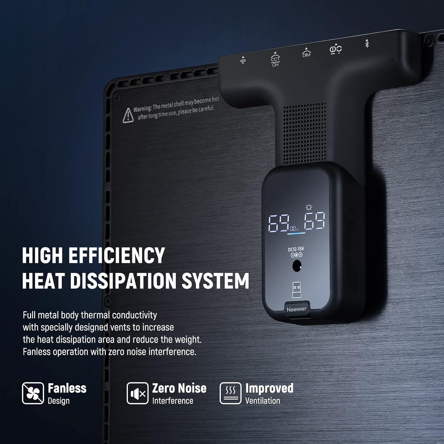 Luz LED NEEWER GL1 Pro 2800LM para Streaming y Gaming