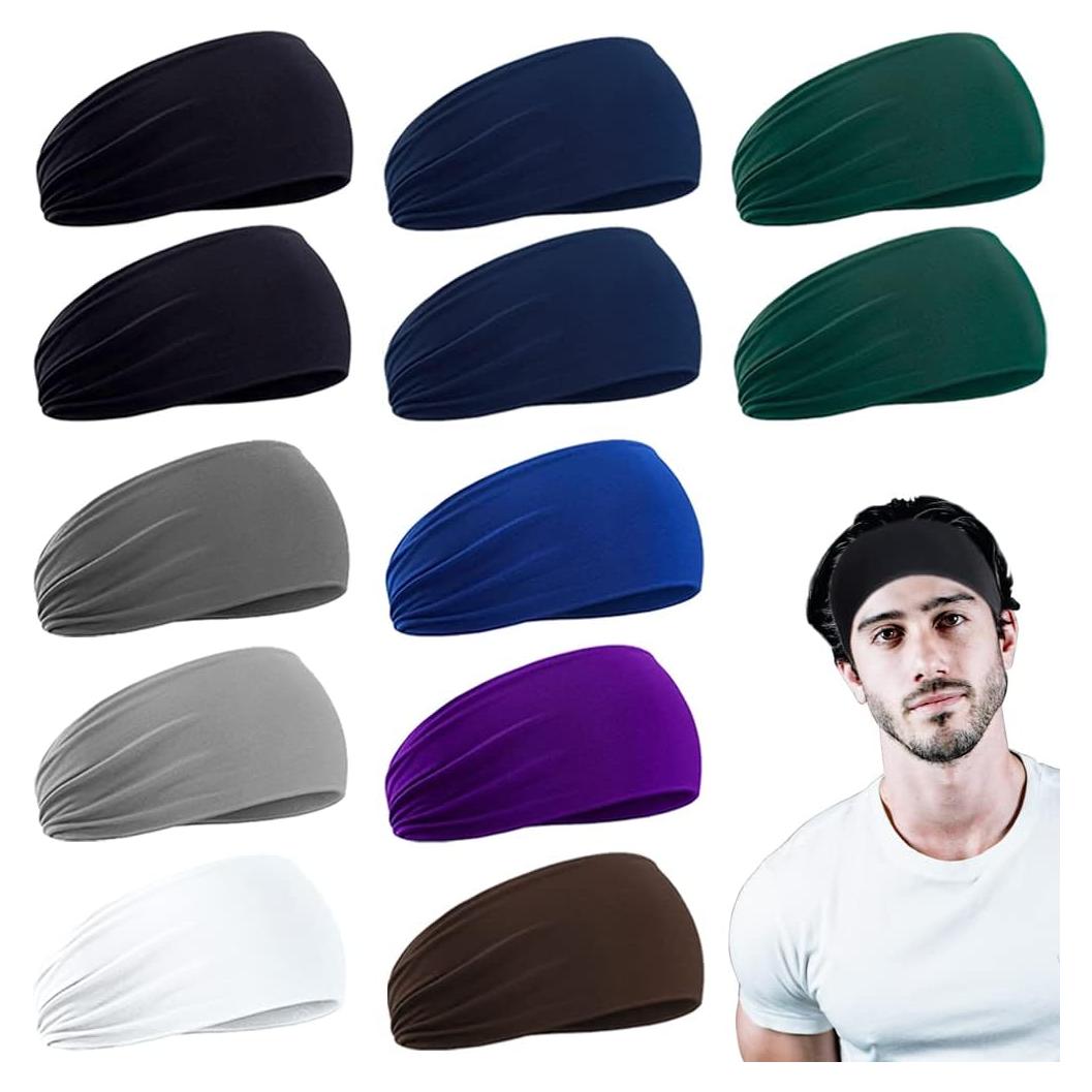 12 Diademas Deportivas LoayBhok Unisex Antideslizantes