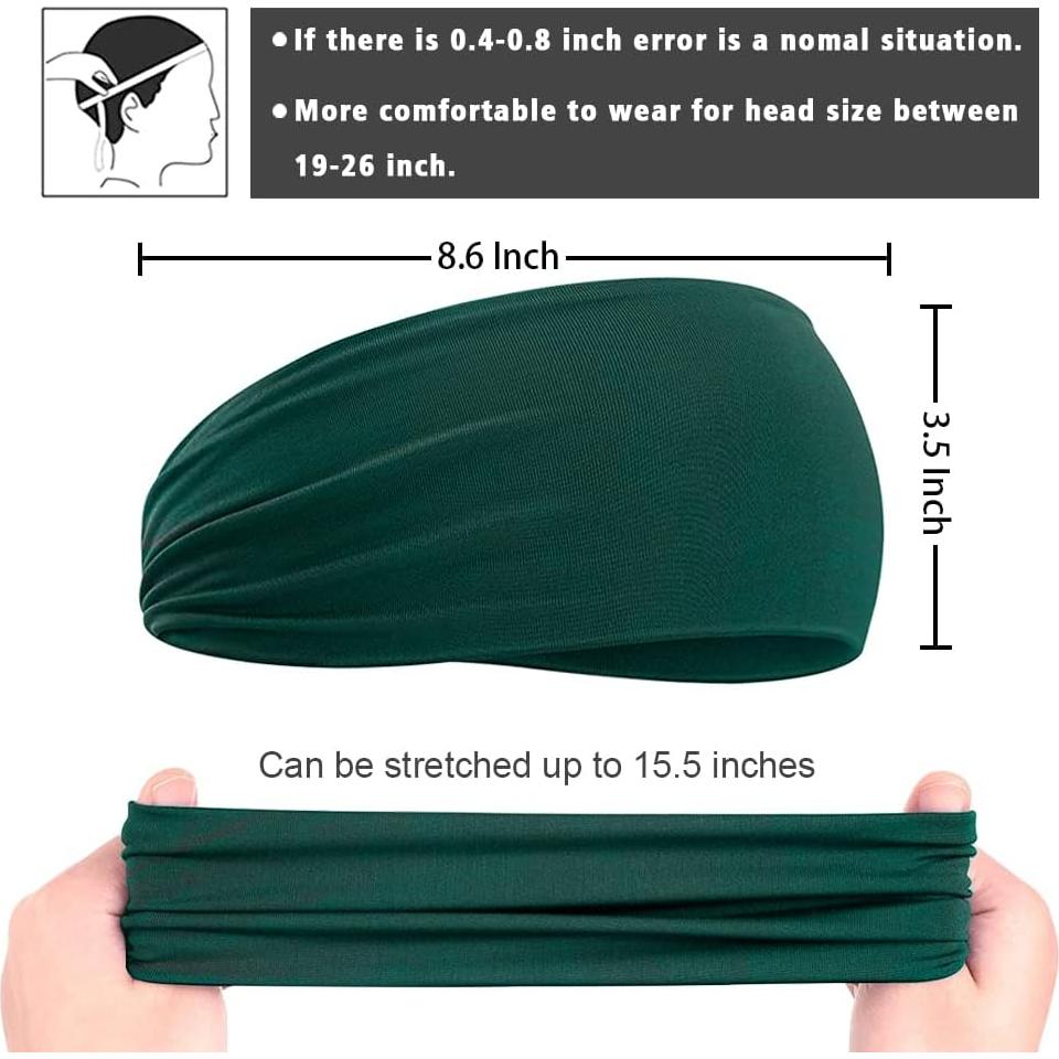 12 Diademas Deportivas LoayBhok Unisex Antideslizantes