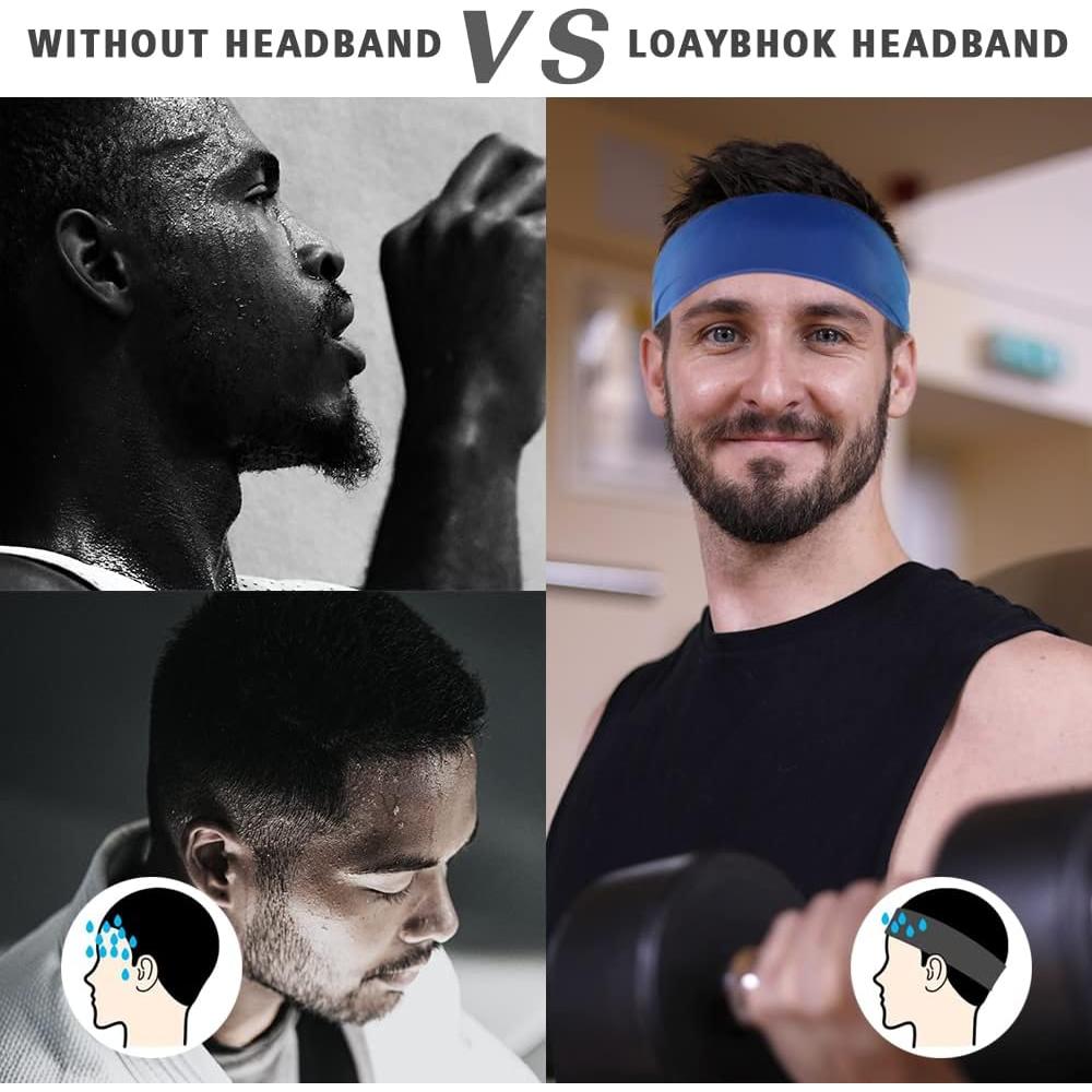 12 Diademas Deportivas LoayBhok Unisex Antideslizantes