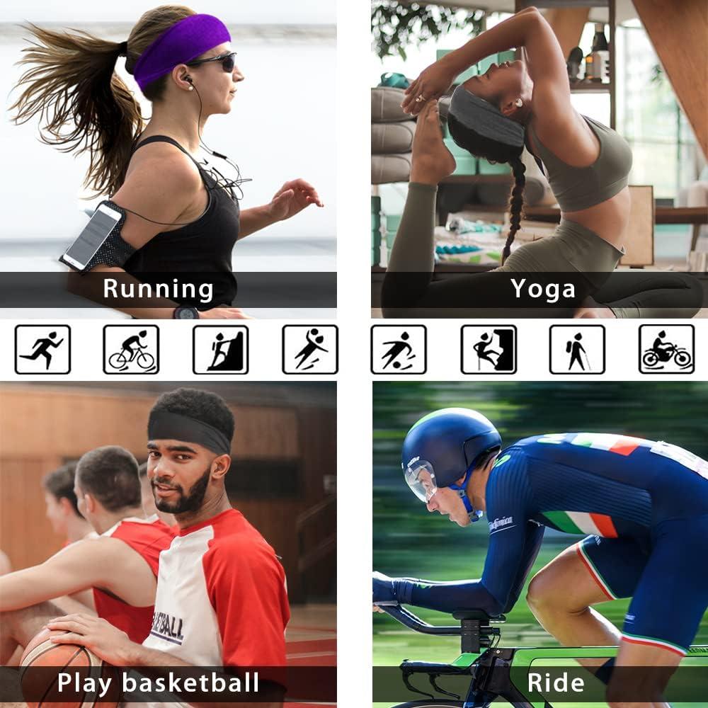 12 Diademas Deportivas LoayBhok Unisex Antideslizantes