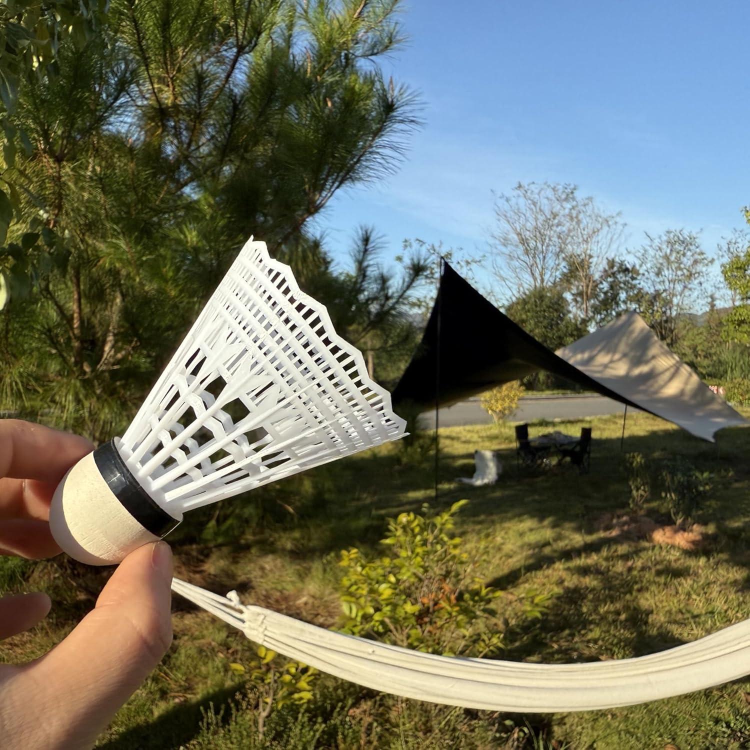 12 Volantes de Bádminton de Nylon LIUTOVO - Alta Durabilidad