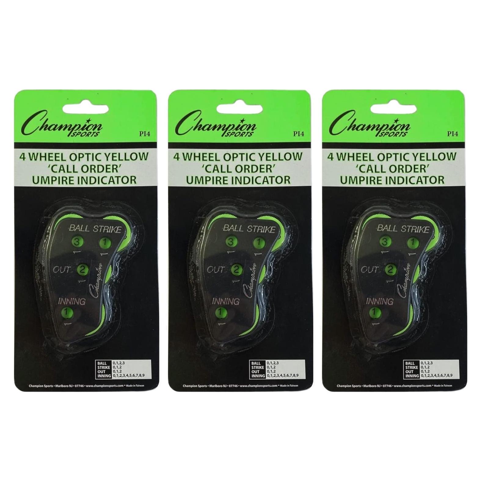 Indicador de Umpire Champion Sports PI4 4 Ruedas Amarillo