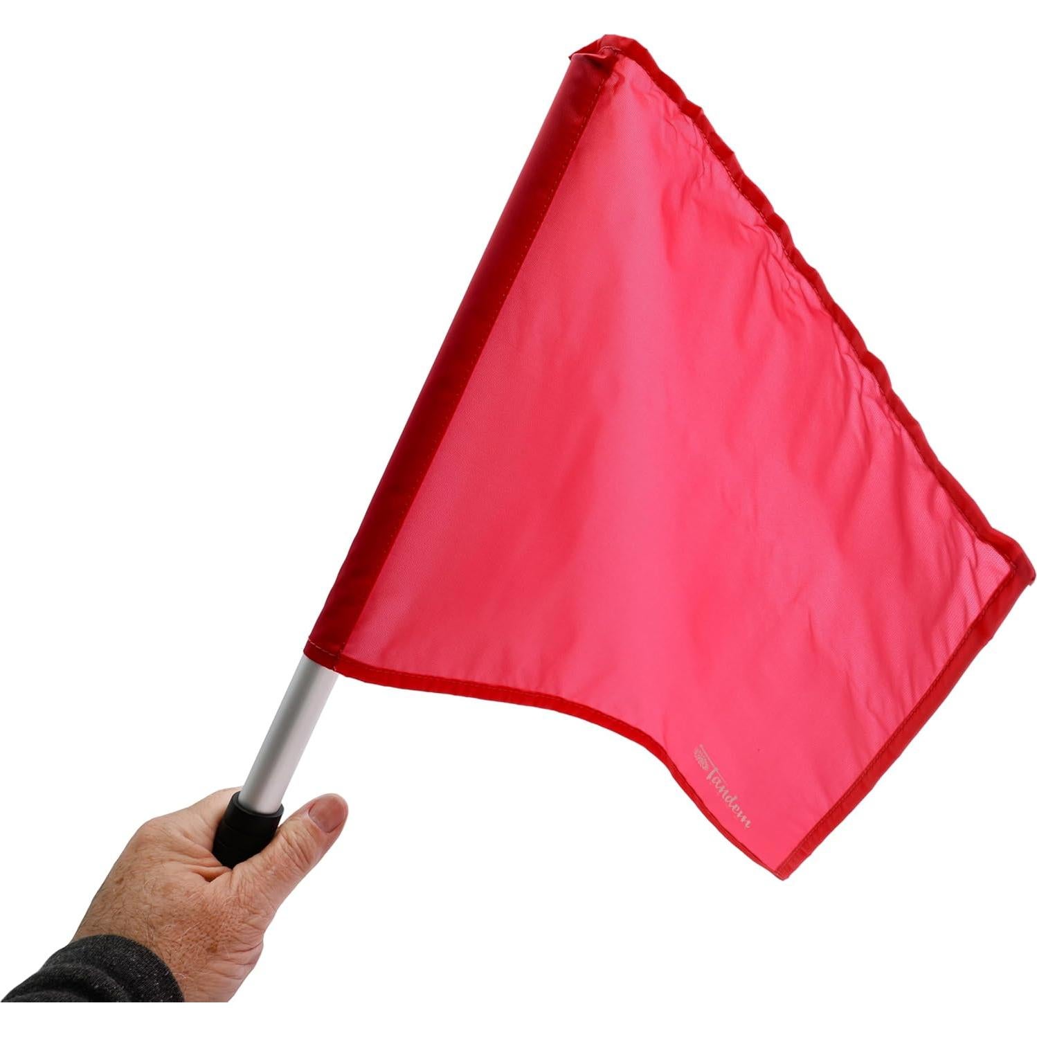 Banderas de Árbitro Rojo Tandem Sport - Set de 2 con Bolsa