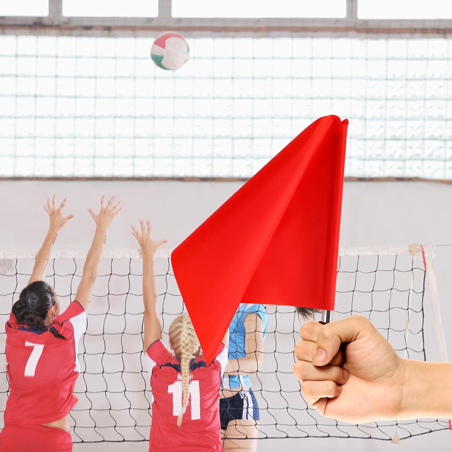 Banderas de Voleibol Juez de Línea Lyreh 36x32cm Rojas