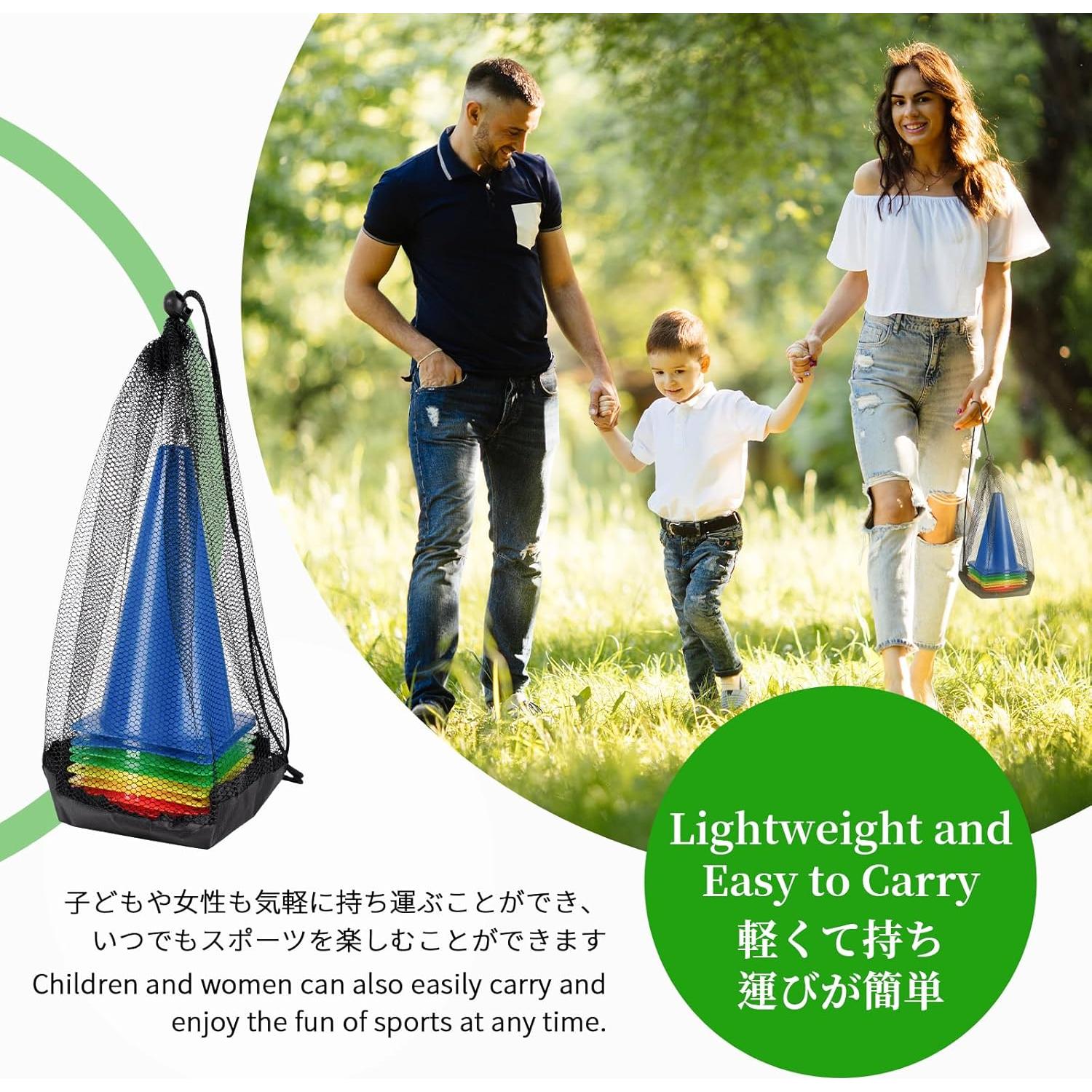 Conos de Tráfico BiAnYC de Plástico 7" - Set de 10 Pzs Colores Vivos