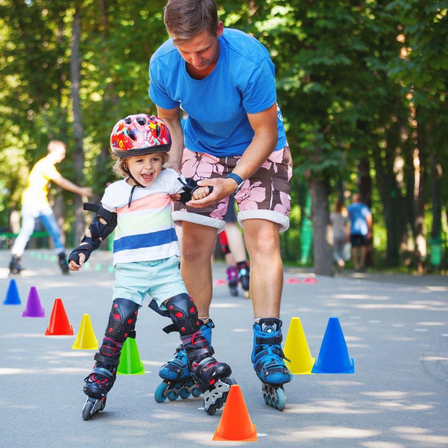 Conos de Fútbol Tialero 24 Pcs 7" (17.78 cm) Multicolor