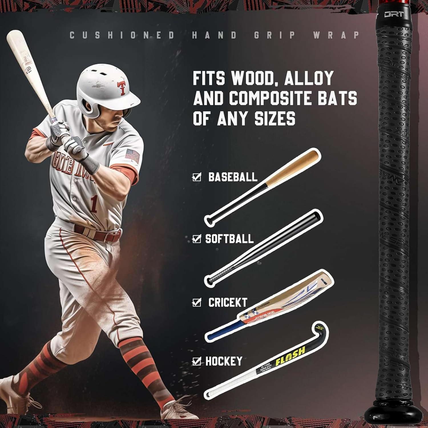 Cinta de agarre para bate de béisbol INSUM 1.1mm Negro