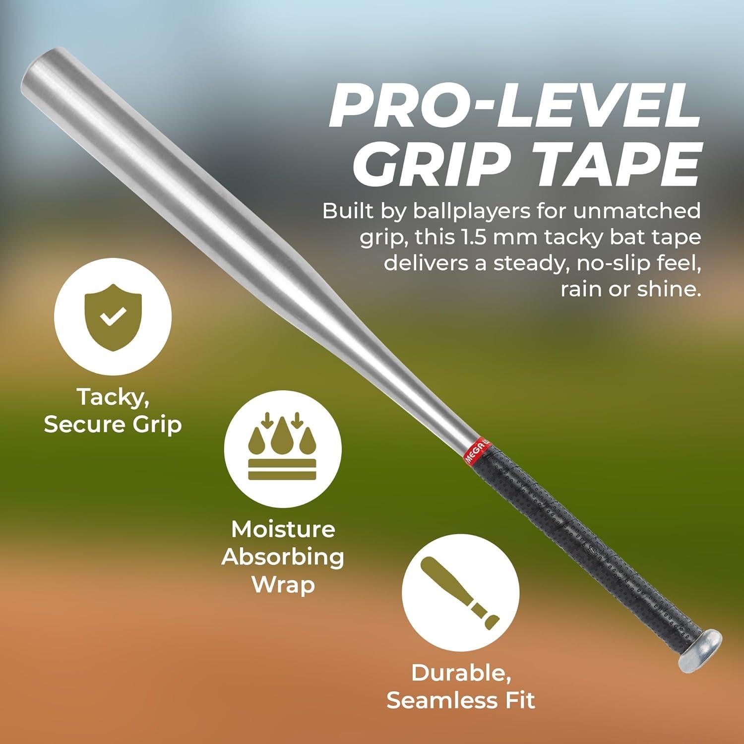 Agarre para Bate Hot Glove Mega Wrap 1.5mm Sintético