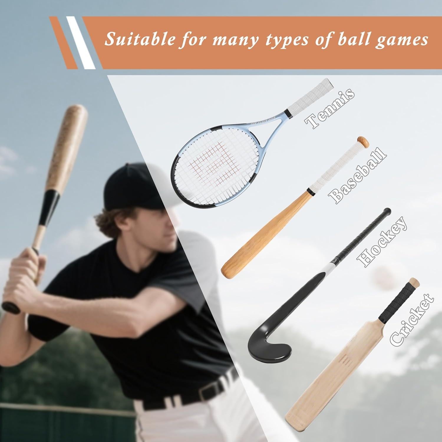 Empuñadura de Bate Yuibthr Precortada 2 Piezas Multicolor