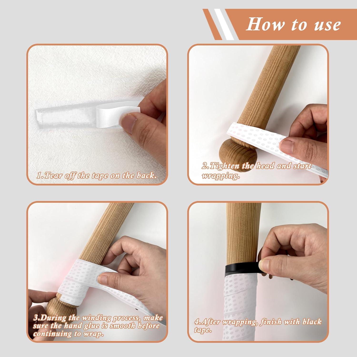 Empuñadura de Bate Yuibthr Precortada 2 Piezas Multicolor