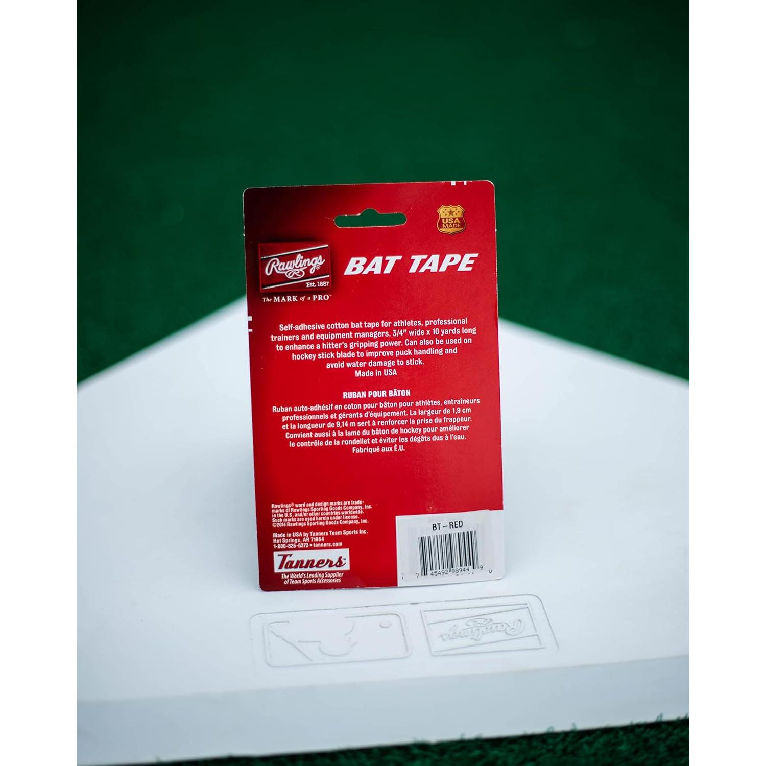 Cinta para Bate Rawlings 1.9 cm x 76.2 cm Blanco Béisbol/Sóftbol
