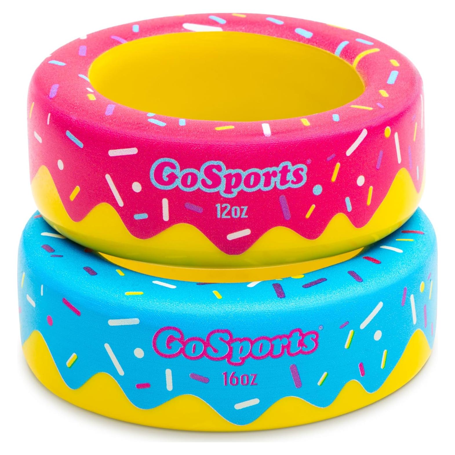 Donuts para Bate de Béisbol GoSports - Paquete de 2 Pesas 0.34kg y 0.45kg