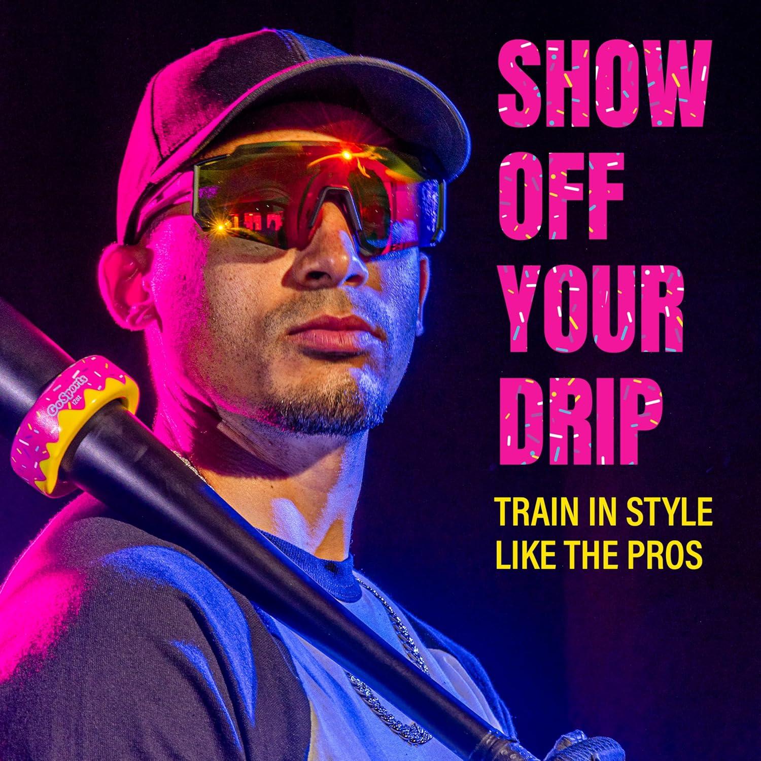 Donuts para Bate de Béisbol GoSports - Paquete de 2 Pesas 0.34kg y 0.45kg