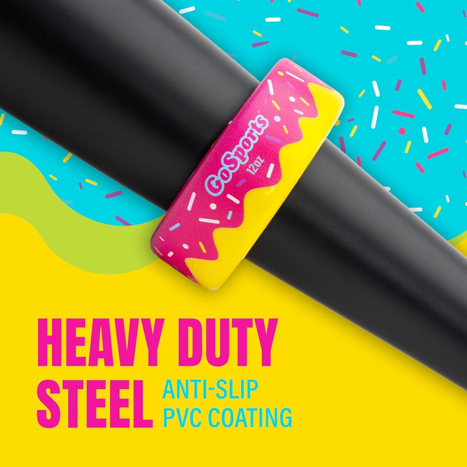 Donuts para Bate de Béisbol GoSports - Paquete de 2 Pesas 0.34kg y 0.45kg