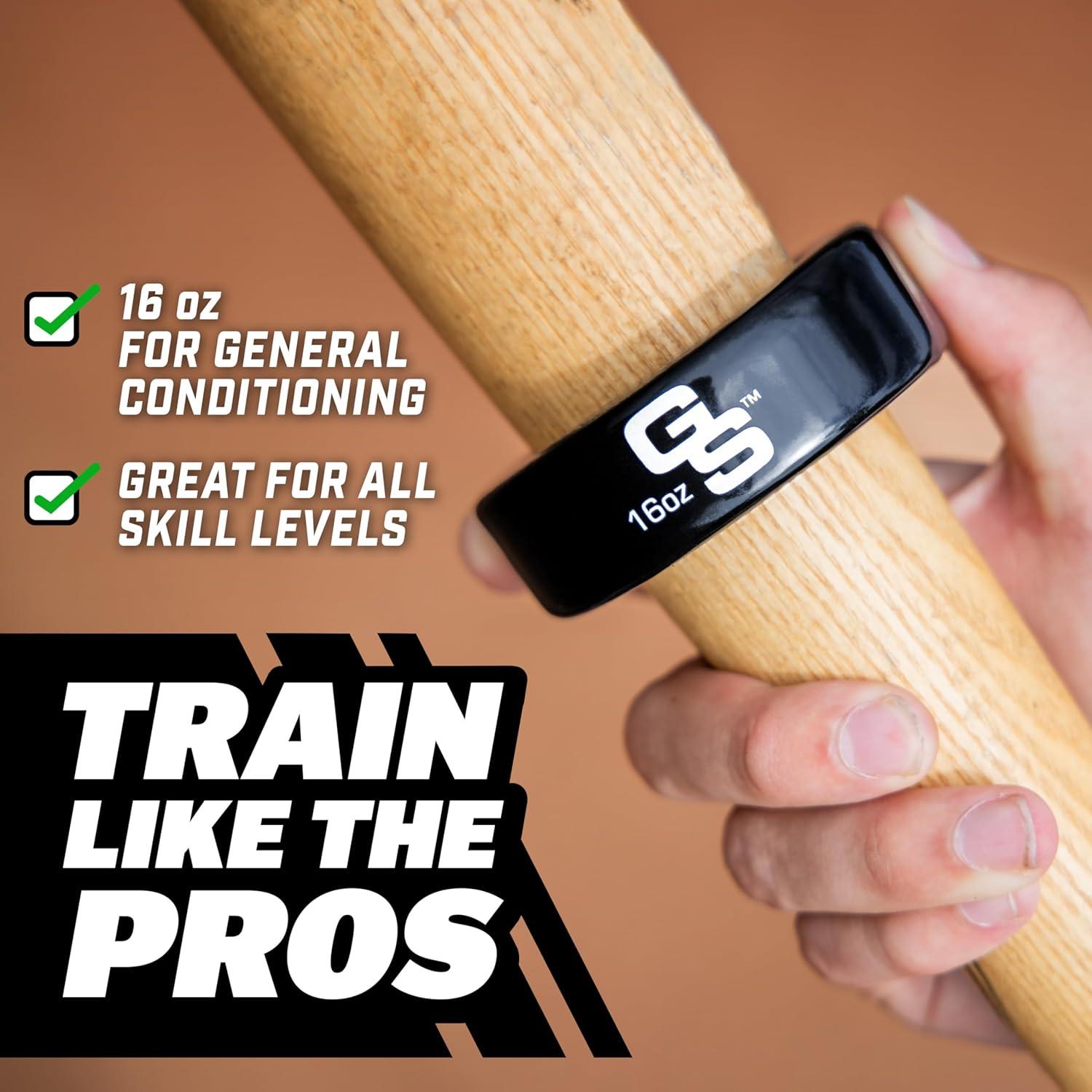 Peso de Bate de Béisbol y Softbol GoSports 16 oz Negro