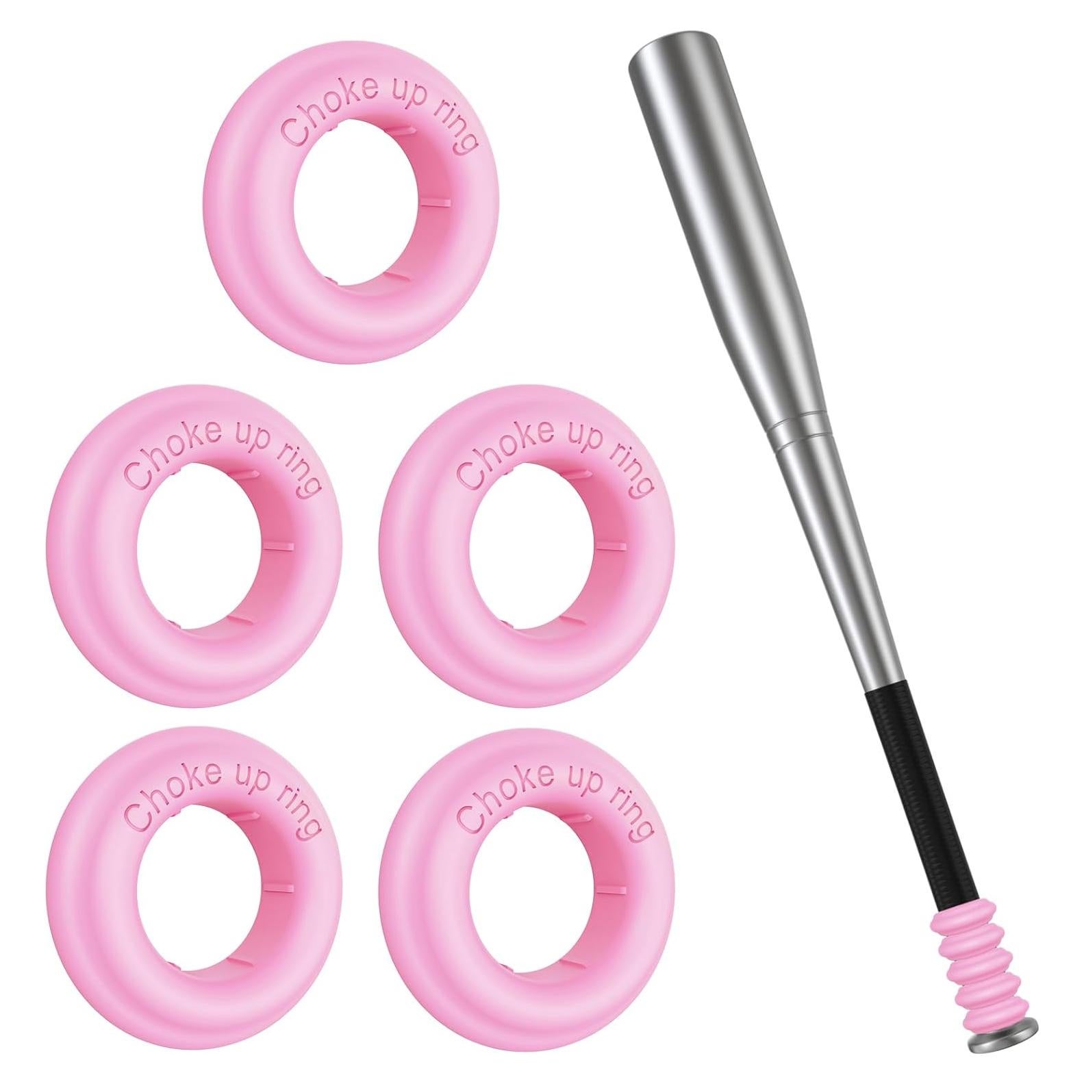 5 Anillos de Aumento de Agarre AISHAIDO para Bate de Béisbol Rosa
