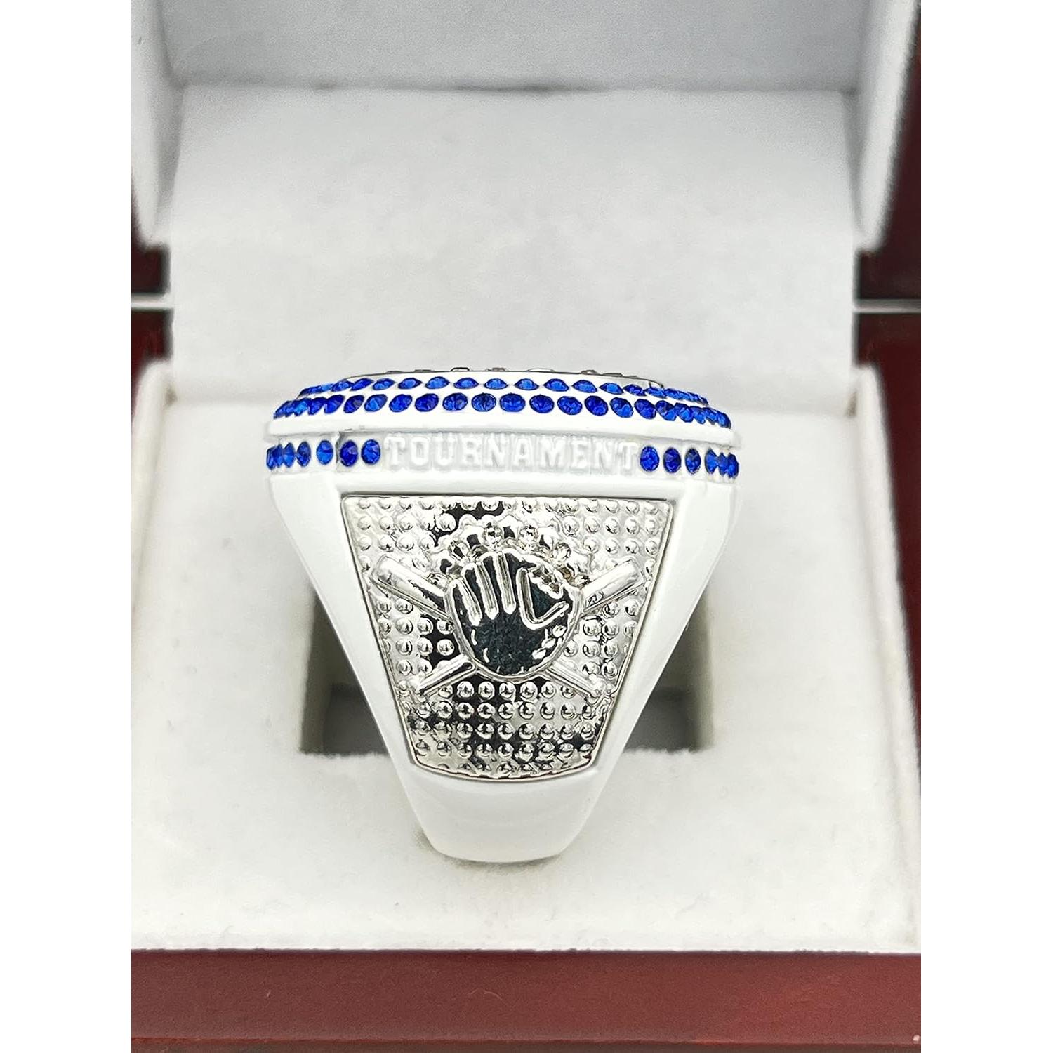 Anillo de Bateador Deluxe Softbol Béisbol Finalista Azul