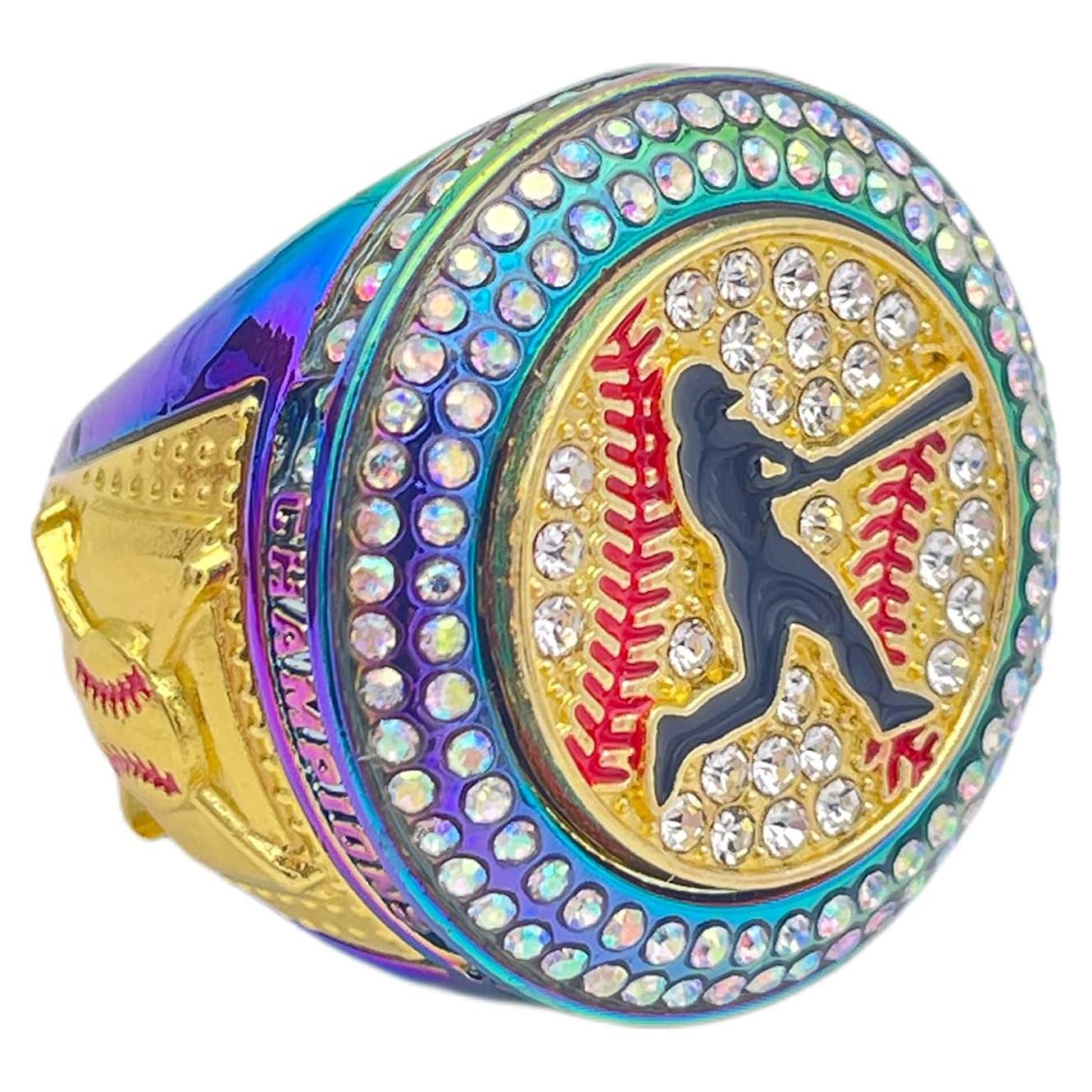 Anillo Deportivo de Campeón de Béisbol - Aleación de Zinc