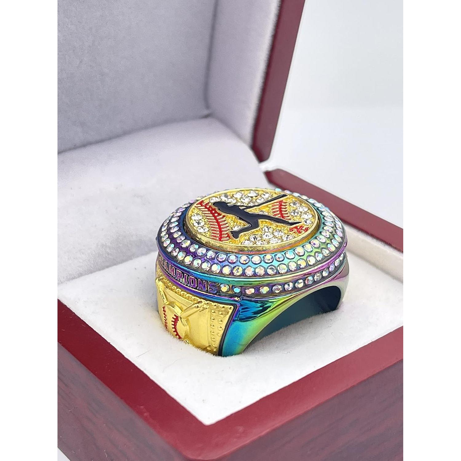 Anillo Deportivo de Campeón de Béisbol - Aleación de Zinc