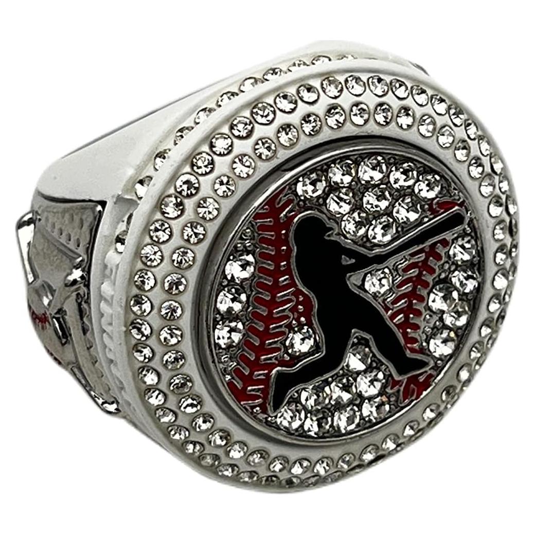 Anillo de Campeonato Softbol y Béisbol Deluxe Blanco 28-02